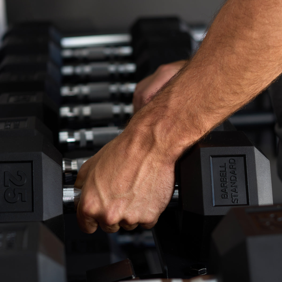Three-Tier Dumbbell Rack
