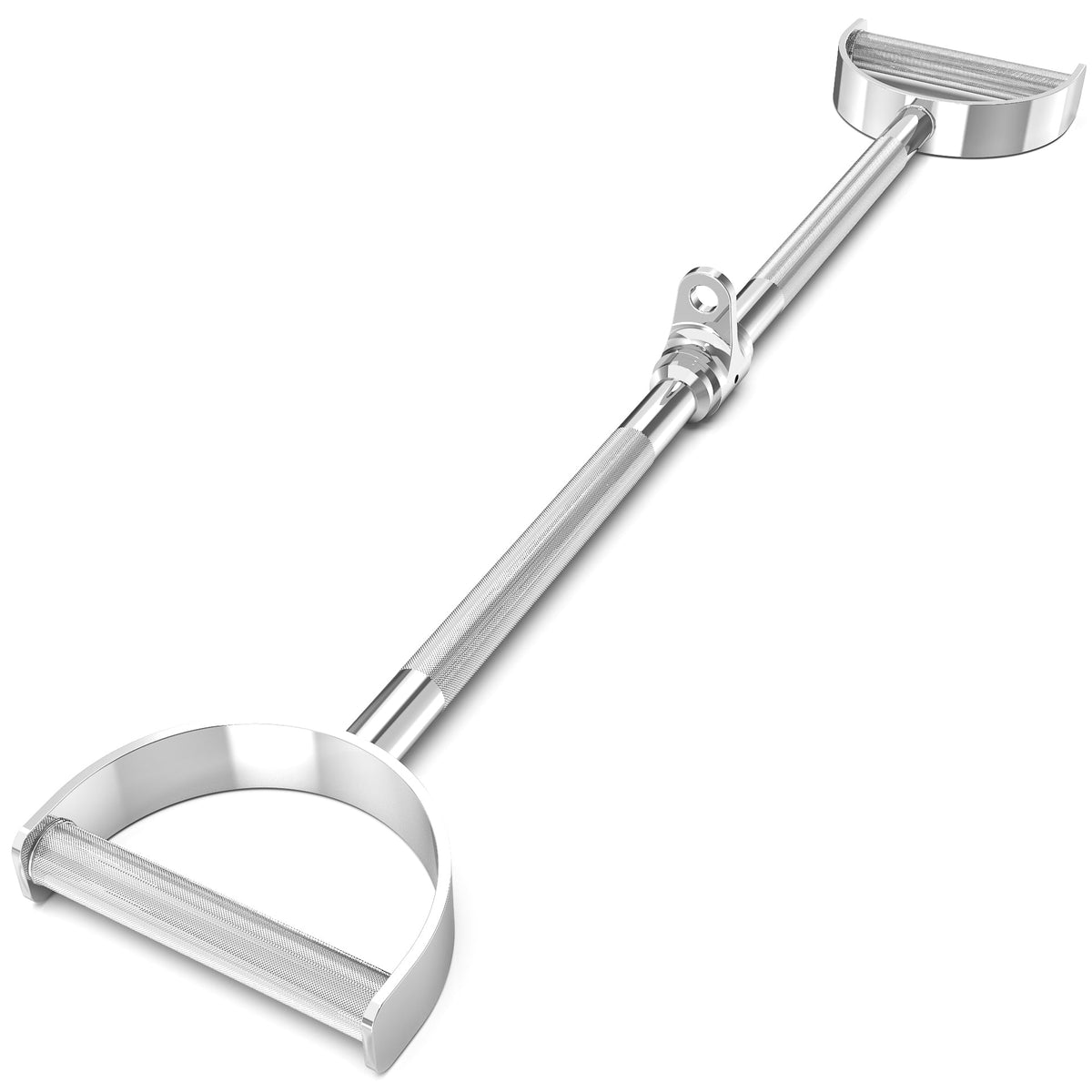 Metal detecting scoop with a long handle for easy digging.