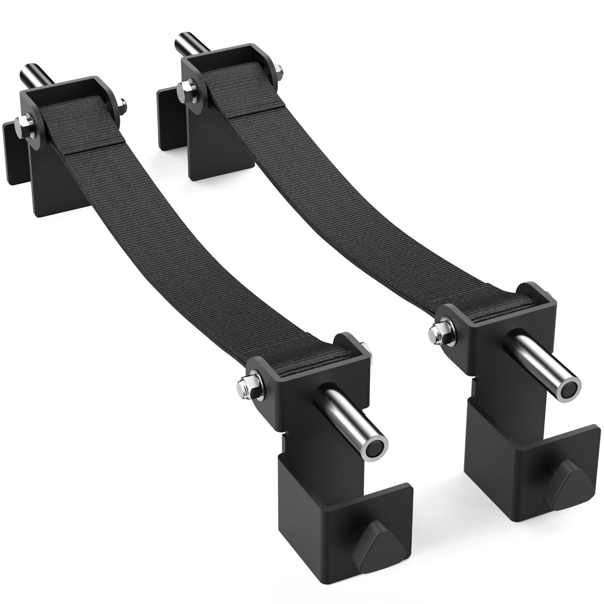 Heavy-duty resistance band anchors for secure workout setups.