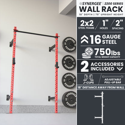 Synergee 2200 Series Wall Mounted Squat Rack