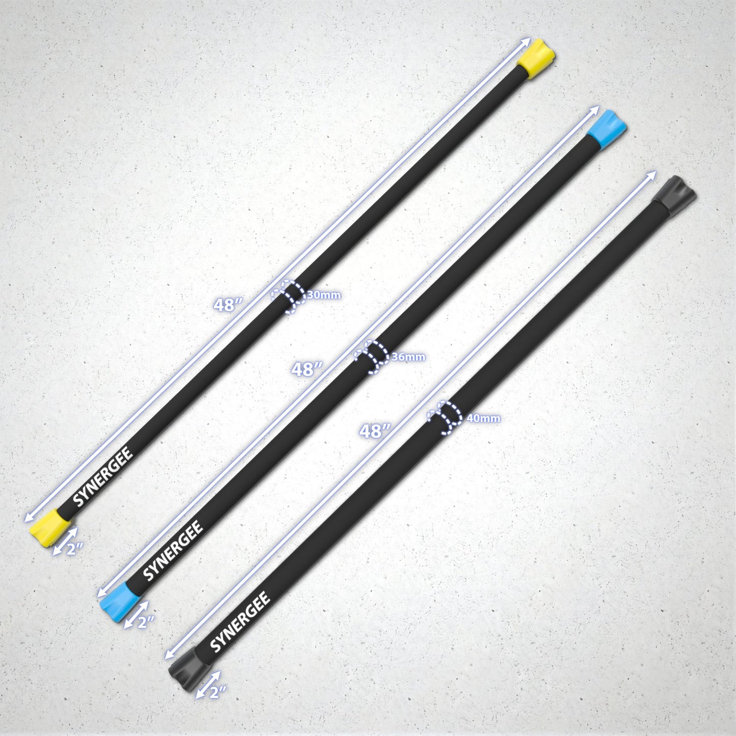 Synergee Weighted Workout Bars