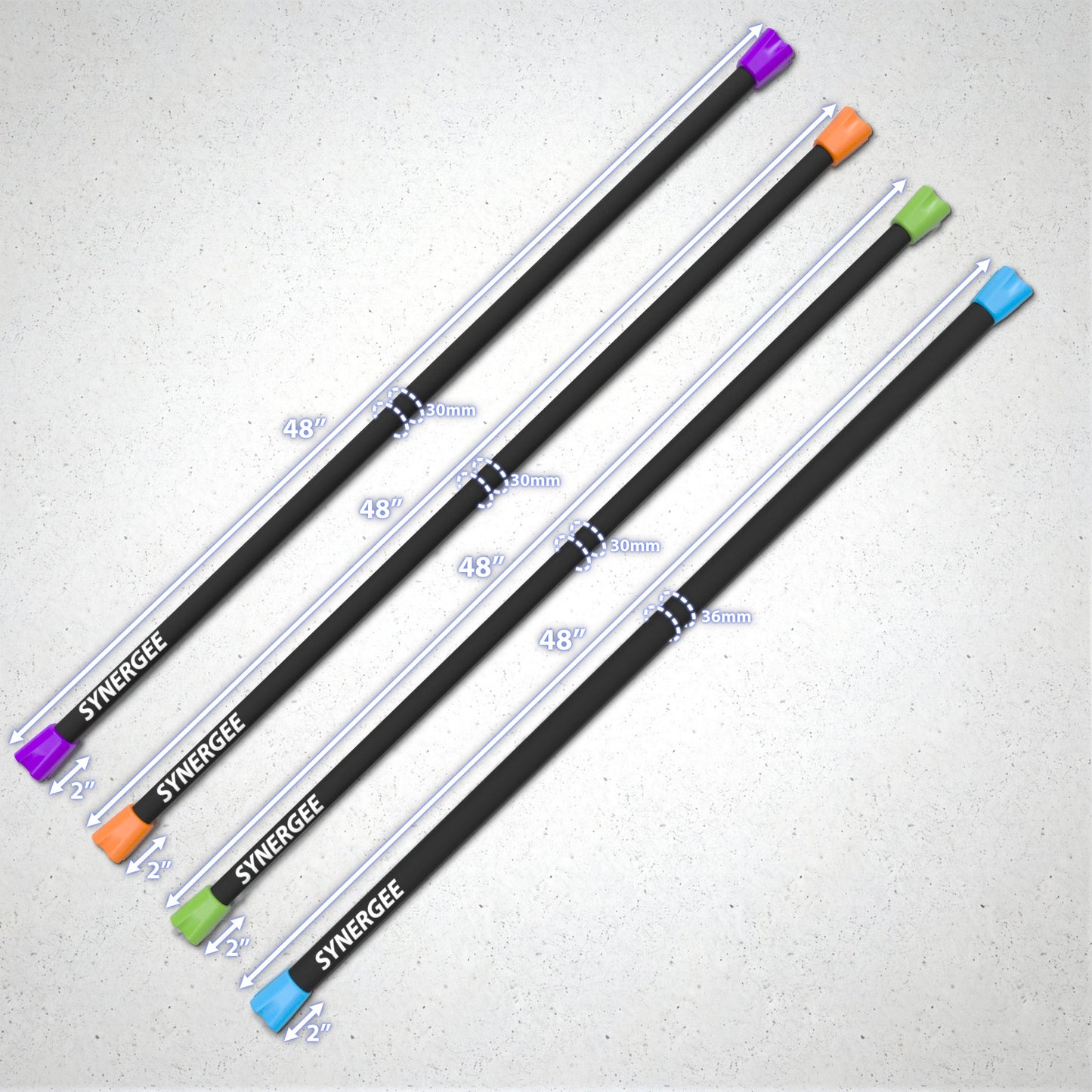 Synergee Weighted Workout Bars